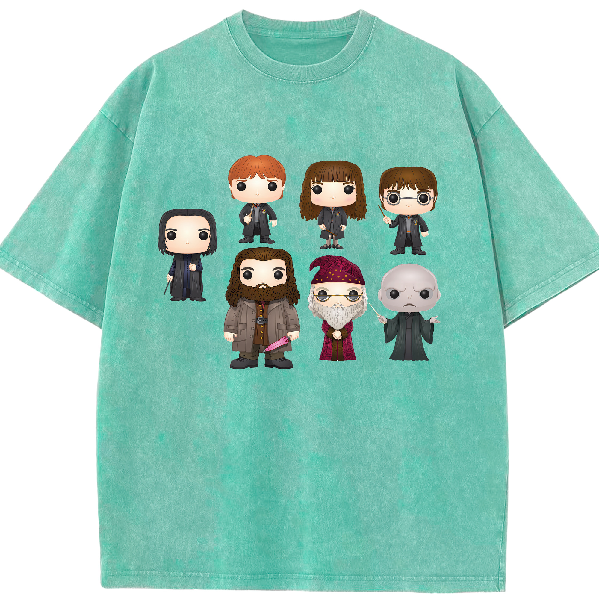 （画像用） Harry Potter ハリー・ポッターシリーズ 綿100% ヴィンテージ風 半袖Tシャツ（フロントプリント）